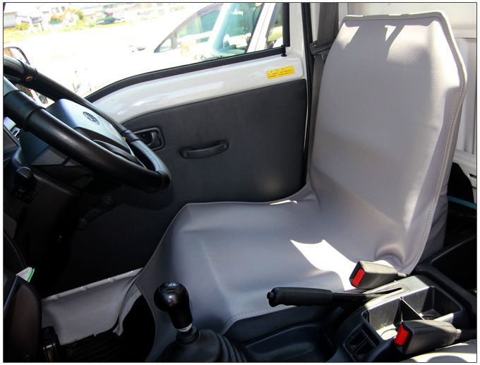 Light truck driver's seat cover Gray Easy installation Carry Hijet Sambar