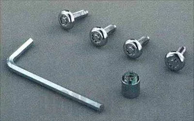 Sambar Truck Genuine TV1 TV2 TT1 TT2 License Plate Lock Subaru Kei-Truck Keitora